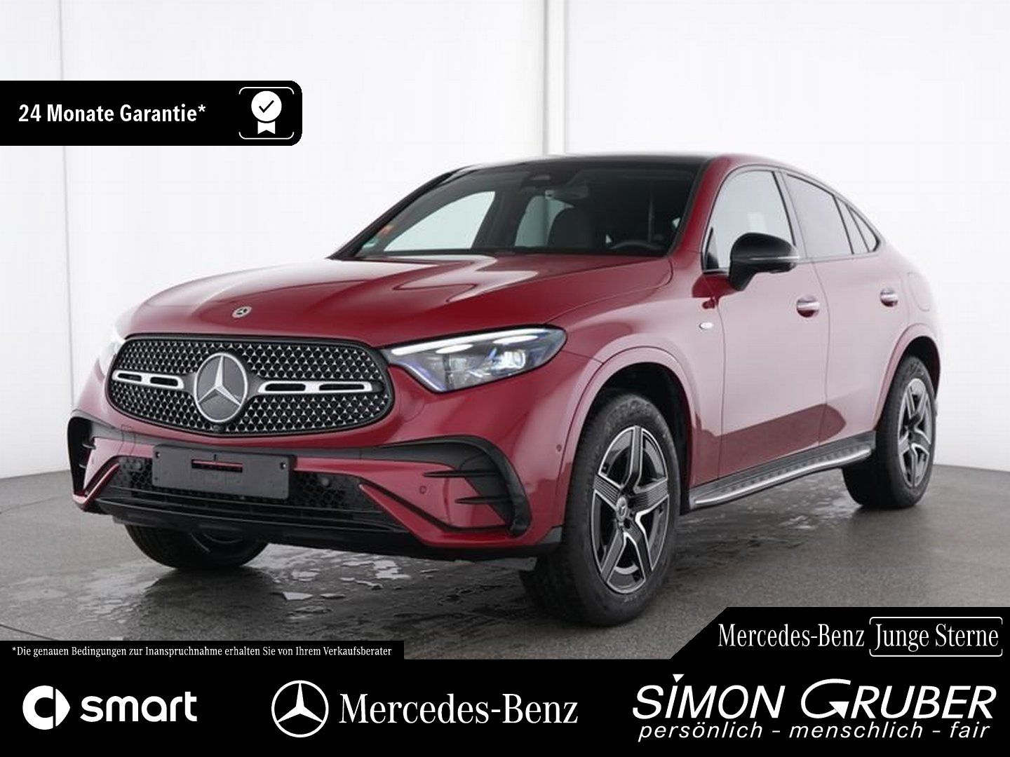 Fahrzeugabbildung Mercedes-Benz GLC 400 e 4M Coupé AMG Night Pano Burm Trittbret