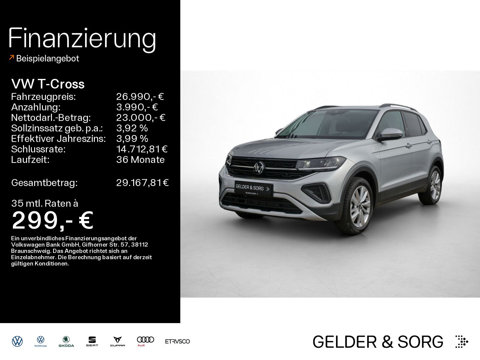 Volkswagen T-Cross 1.5 TSI Life LED*ACC*AHK*DAB+*Navi*Dgita
