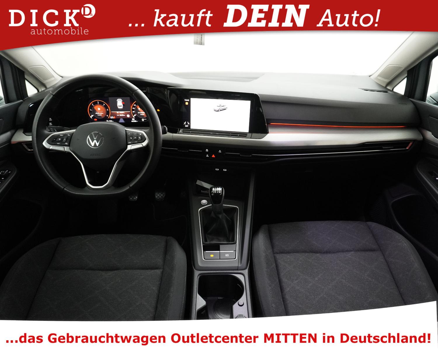 Volkswagen Golf VIII Var 2.0d Life NAVI+LED+VIRTU+SHZ+ACC+, миниатюра 9