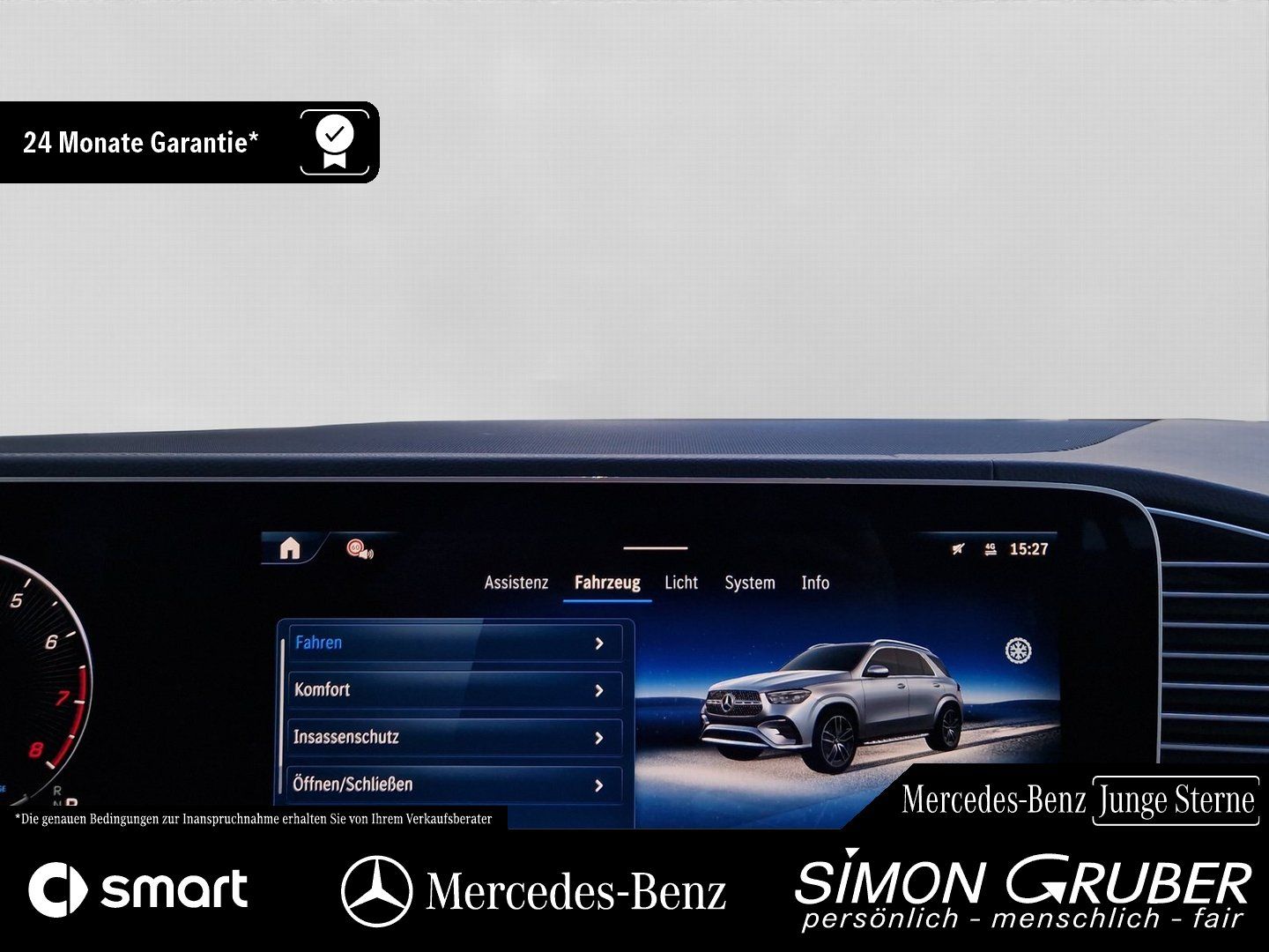 Fahrzeugabbildung Mercedes-Benz GLE 580 4M Pano Airmatic Sitzklima HUD Burm AHK