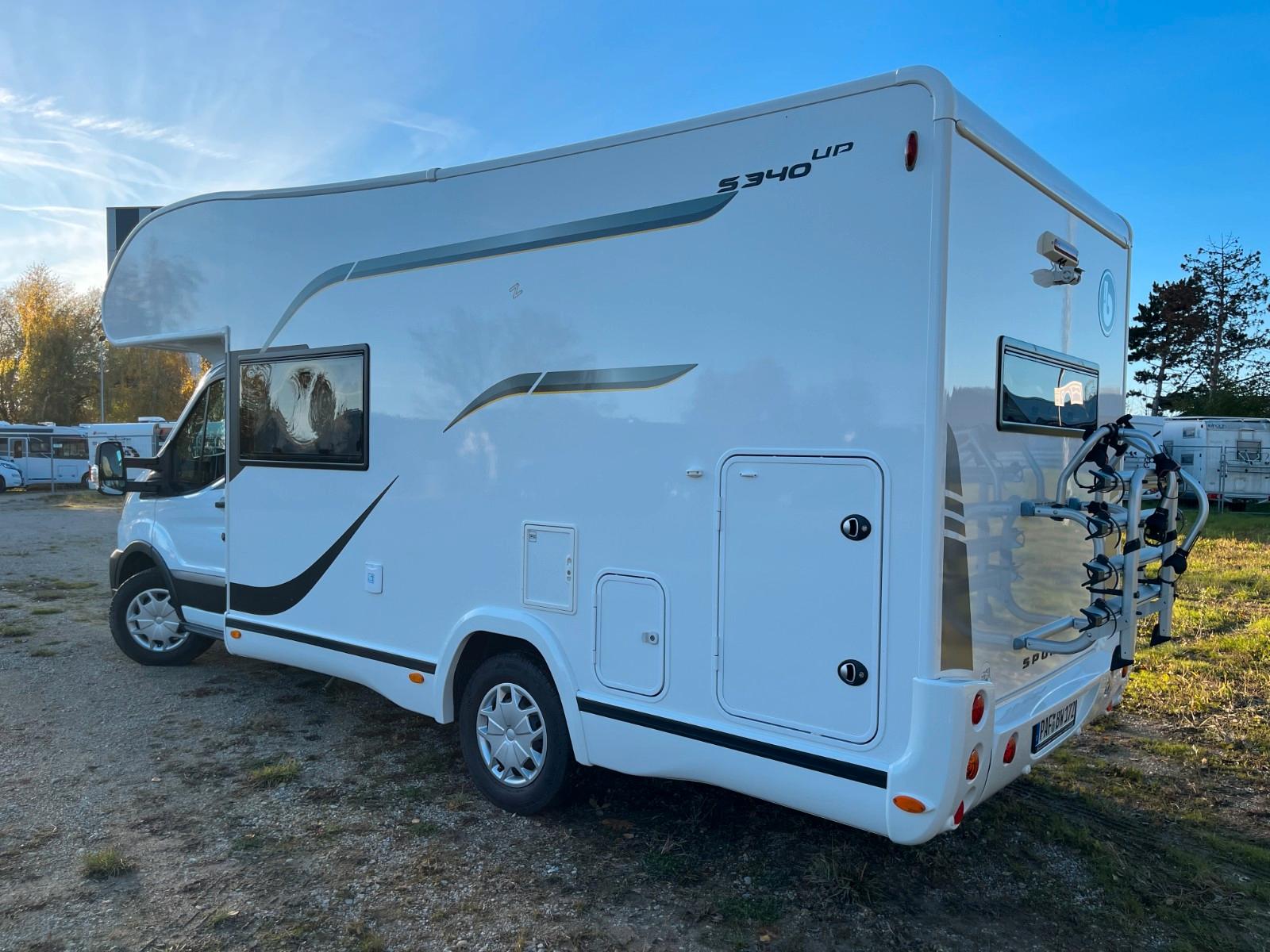 Benimar Sport 340 up Markise Radträger Solar TV Kamera