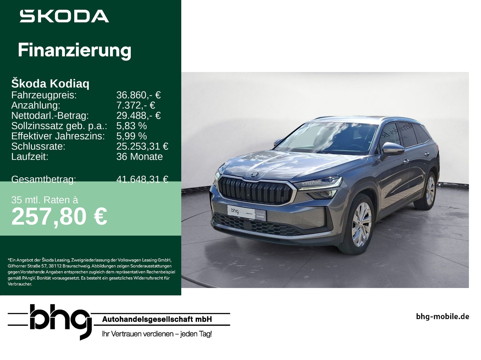 Skoda Kodiaq 2.0 TDI DSG Selection 4x4