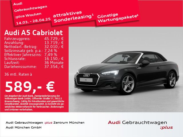 Audi A5 Cabriolet 35 TFSI S tronic ACC/AHK/Virtual+/M