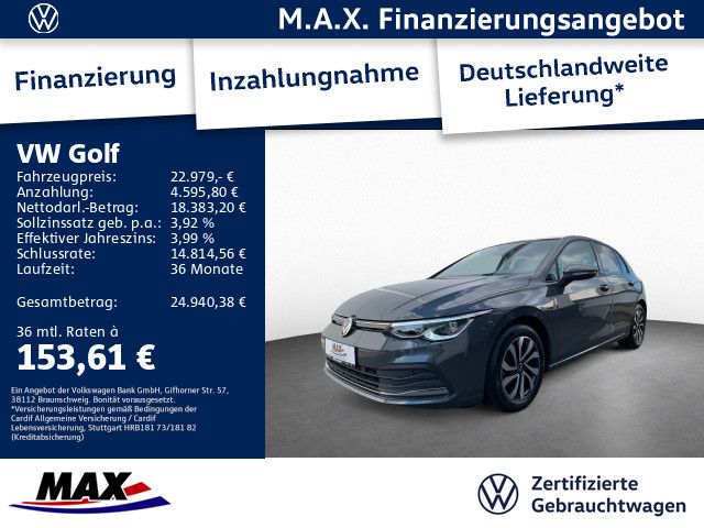 Golf VIII 2.0 TDI DSG ACTIVE AHK+HUD+NAV+PANO+AC