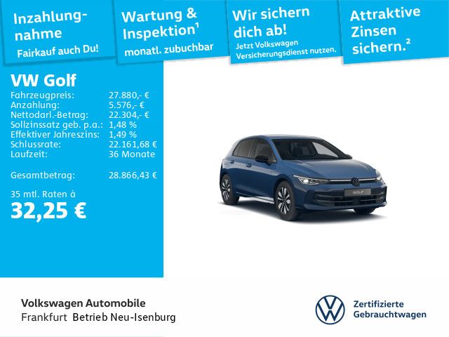 Volkswagen Golf VIII GOAL 1.5 eTSI DSG IQ.Light NAV AHK APP