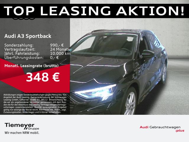 Audi A3 Sportback 40 TFSIe S LINE B&O LED AFA LEDER N