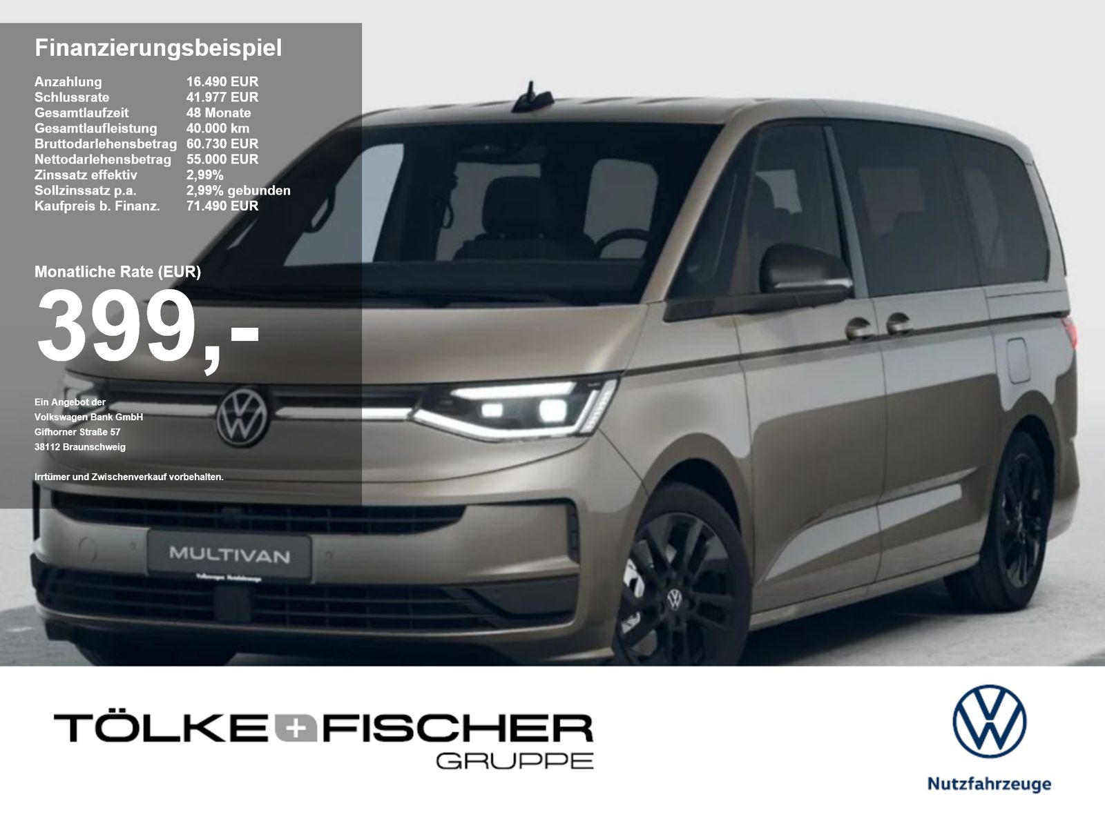 Volkswagen T7 Multivan Life LÜ TDI 110 kW Mod27 NaviPro ACC