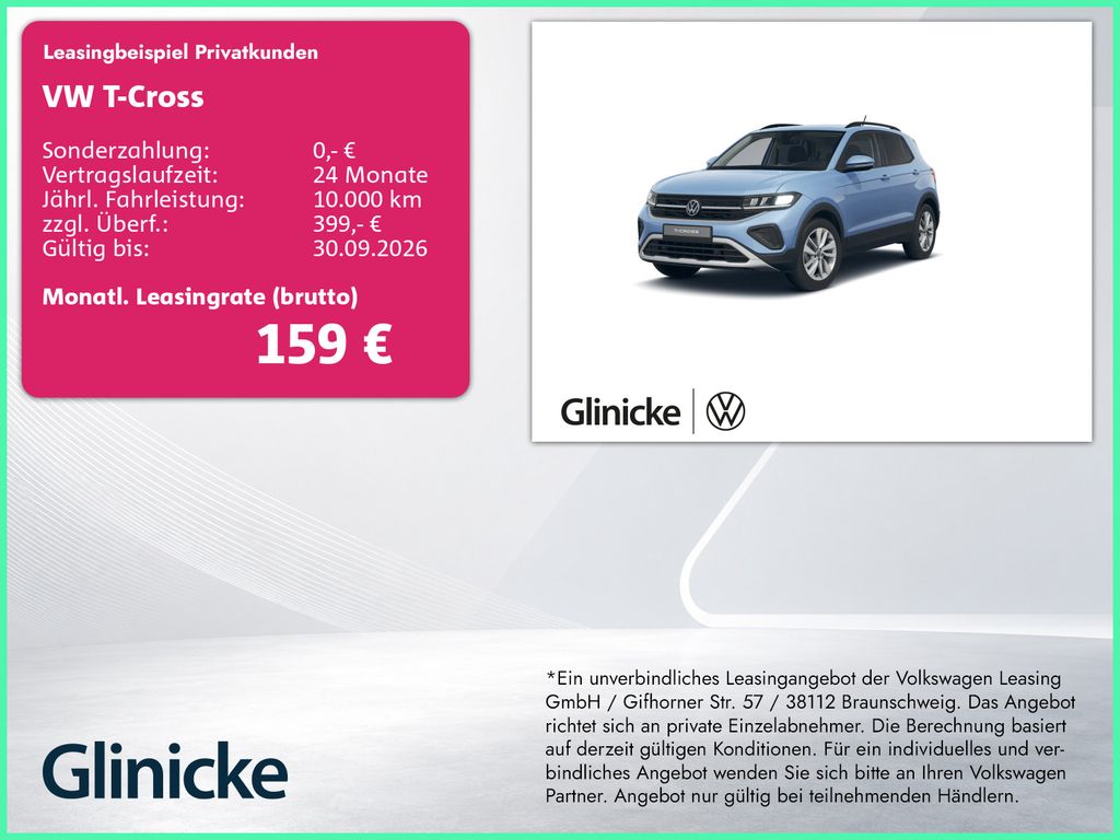 Volkswagen T-Cross 1.0 TSI Life