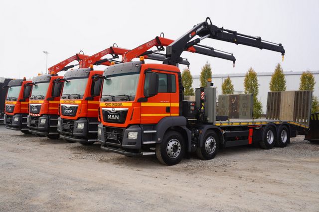 MAN TGS 35.360 E6 8x2 / HDS FASSI F235 / Tow truck /