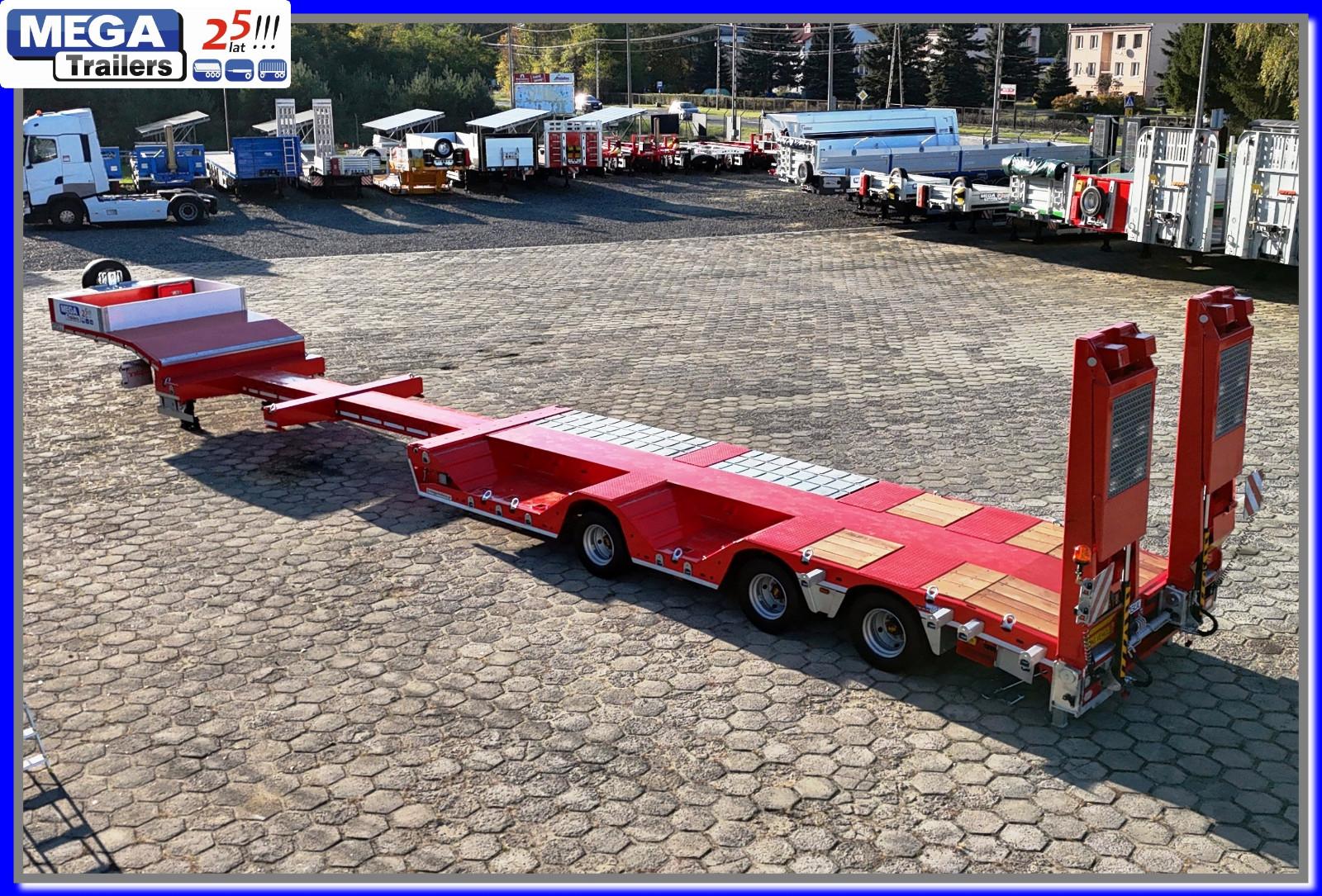 MEGA 3 Achs Tiefflader, 9,10 m mit Radmulden & Rampen