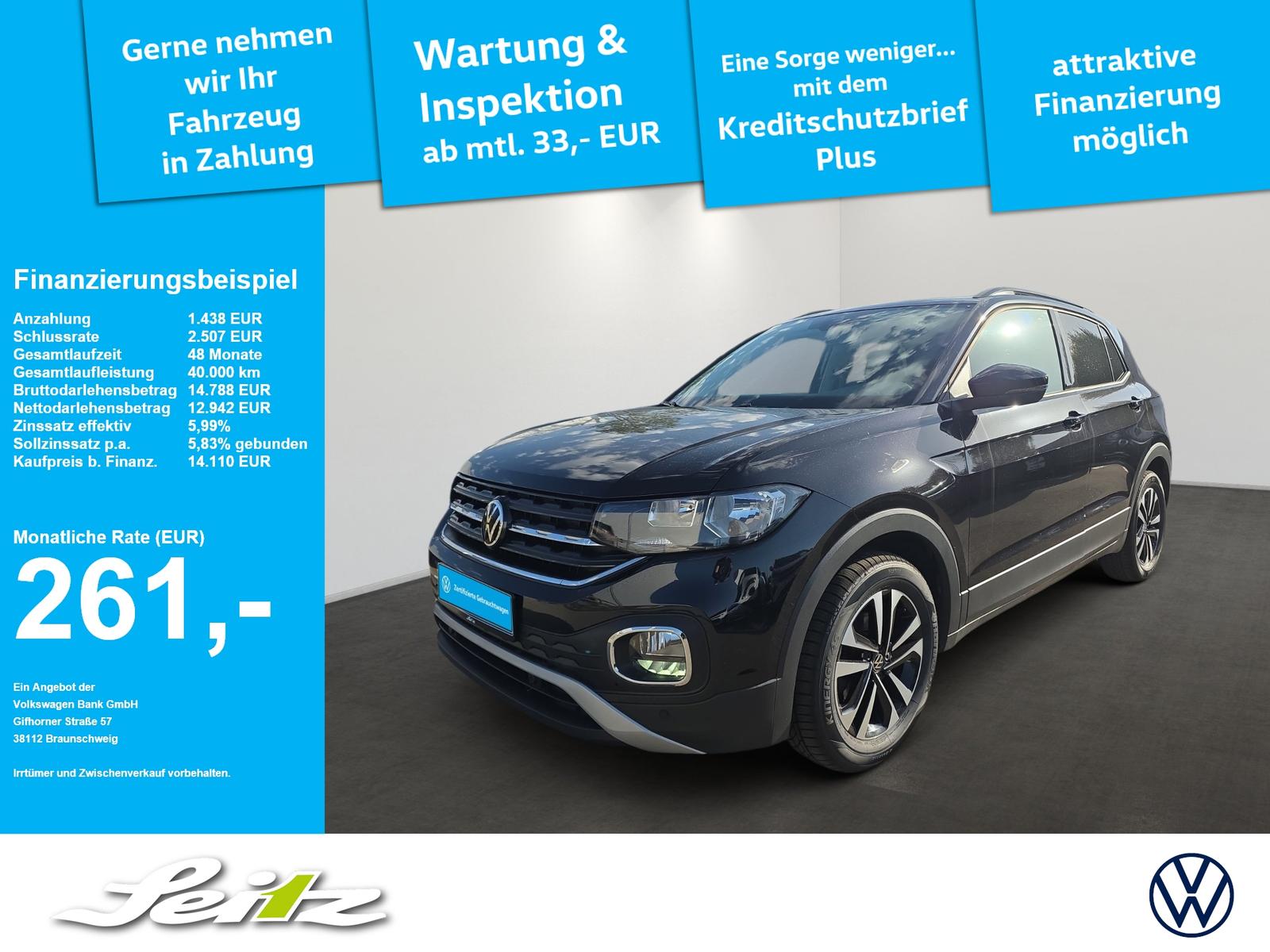 Volkswagen T-Cross 1.0 TSI United *KAMERA*SITZH*KLIMA*, миниатюра 17