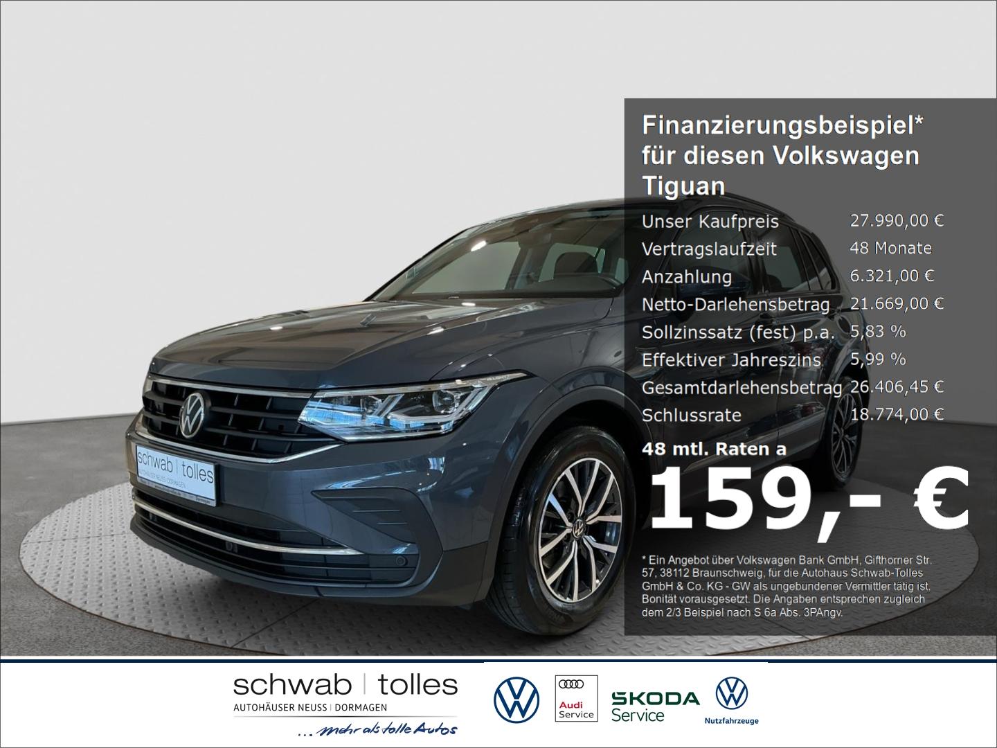 Volkswagen Tiguan 2.0TDI 7-DSG Life ACC ergoAvtive LED Rück