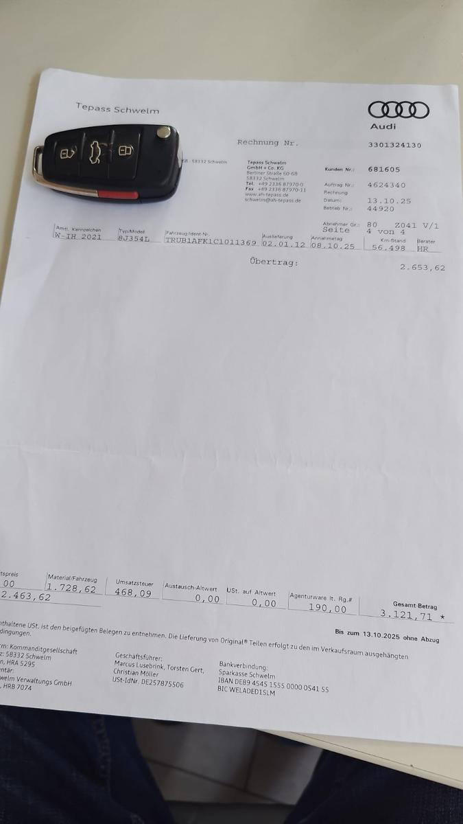 Audi TTS Coupe S-Tronic QUATTRO+XENON+SH+USB+BOSE+ALU