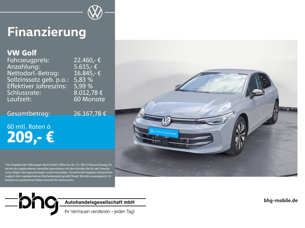 Golf 1.5 TSI Navi AHK Kamera ACC Assist LED-Plus