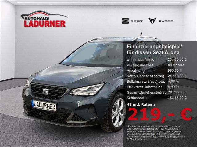 Arona FR 1,0 TSI DSG *NAVI+ACC+LED+KESSY*219€ mt