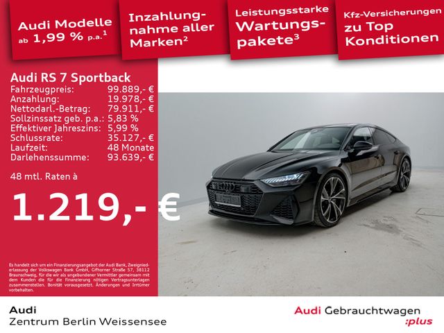 Audi RS 7 Sportback 4.0 TFSI*305*PANO*B&O*CARBON*HUD*