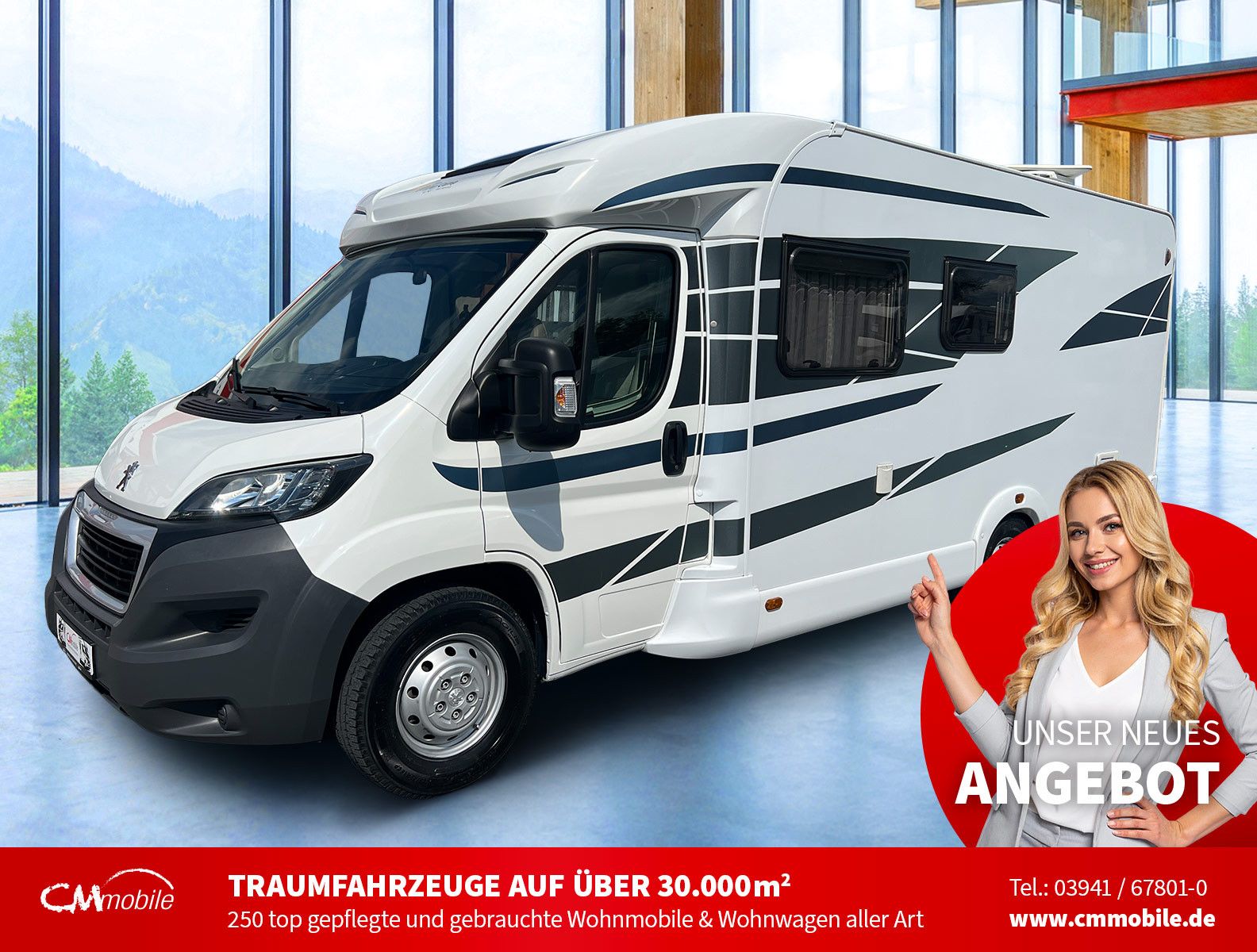 Knaus
 Main Camp T 700 F - Hub & Festbett -  2x Klima -
