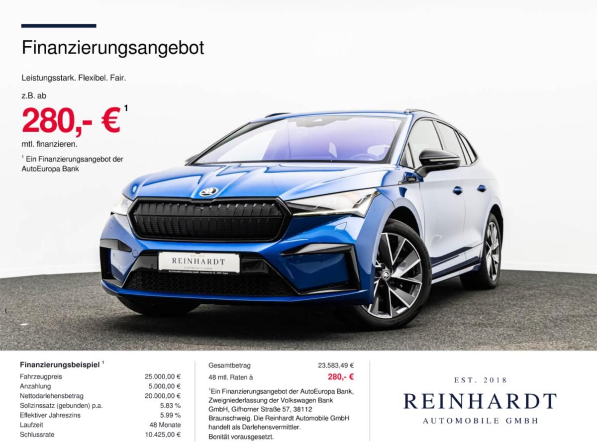 Skoda ENYAQ 80 SPORTLINE ACC/HuD/PANO/360°/WÄRMEPUMPE