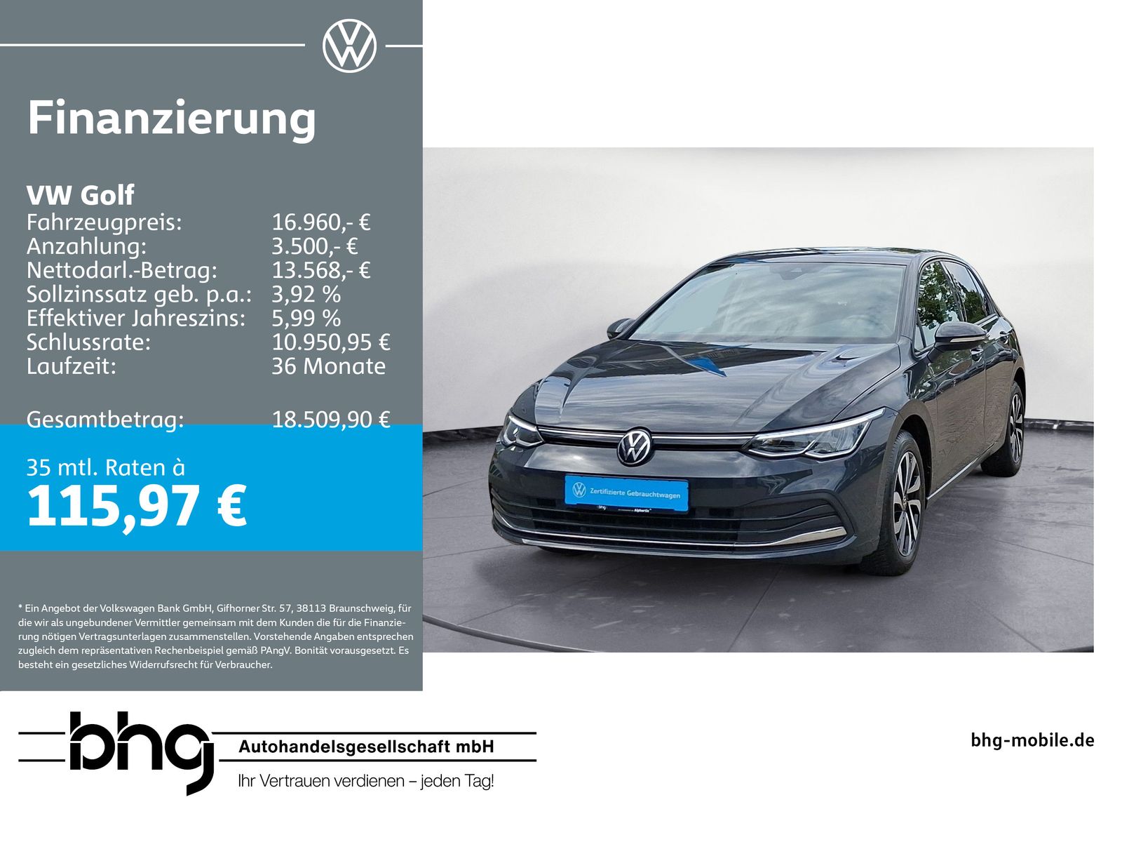 Volkswagen Golf 1.5 TSI LIFE #ACTIVE #AHK #NAVI #APP-CONNEC