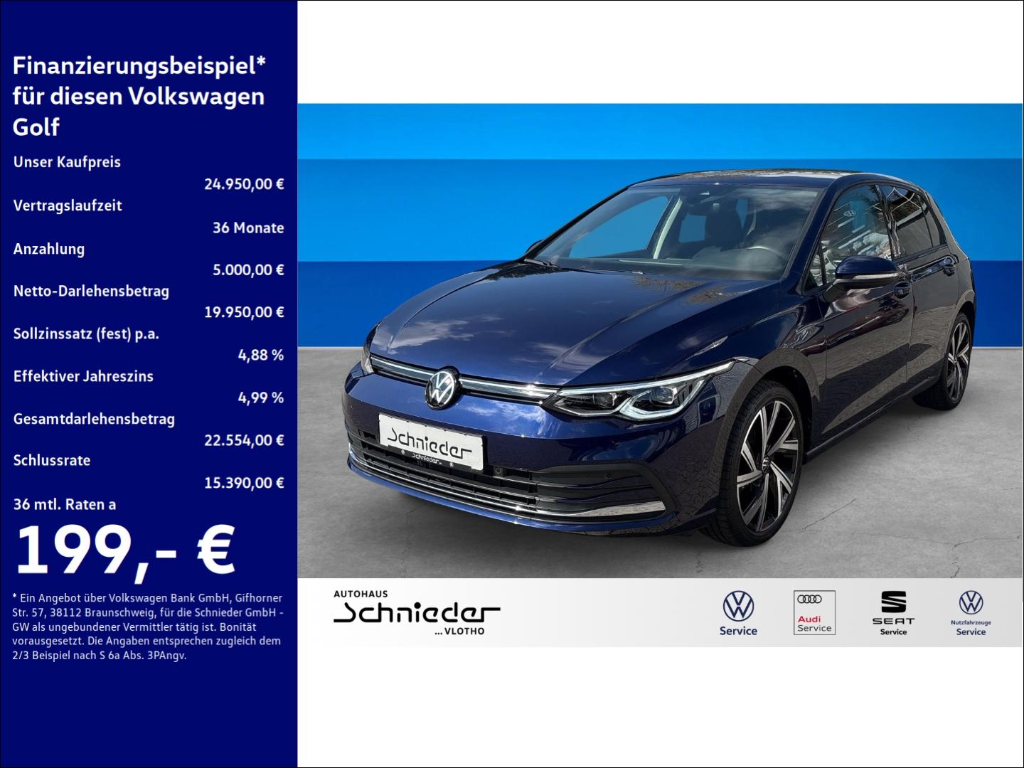 Volkswagen Golf VIII 1.5 TSI SHZ PDC CarPlay ACC