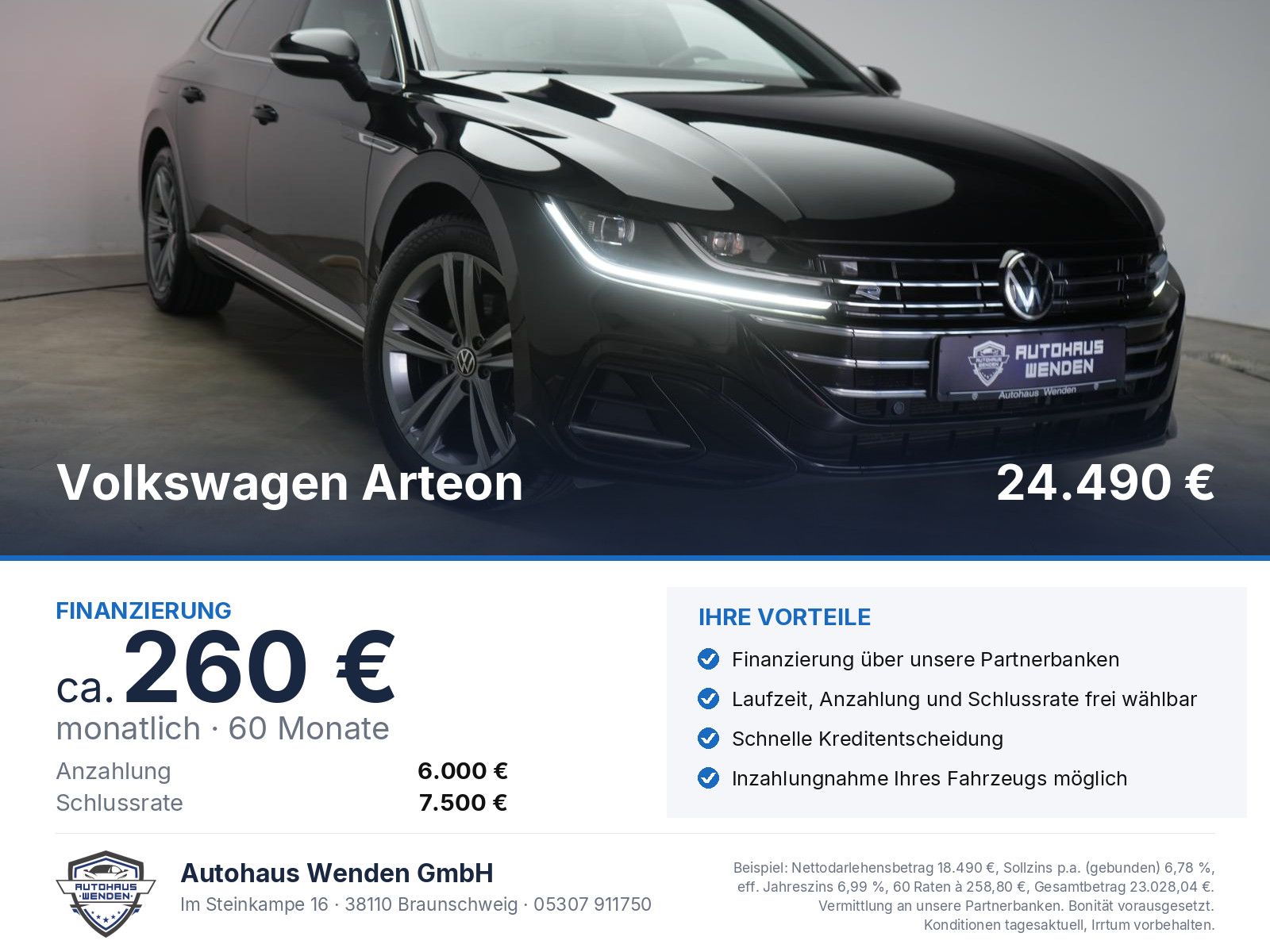 Volkswagen Arteon Shooting Brake 1.4 eHybrid R-Line AHK/STH