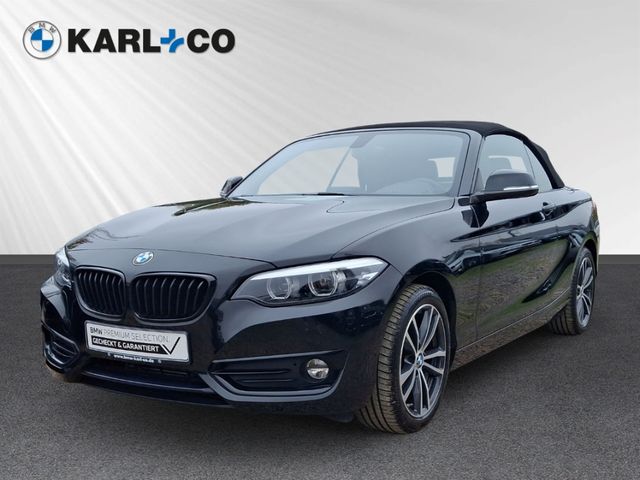 BMW 218 i Cabrio Sport Line LED PDC SHZ Klima BT