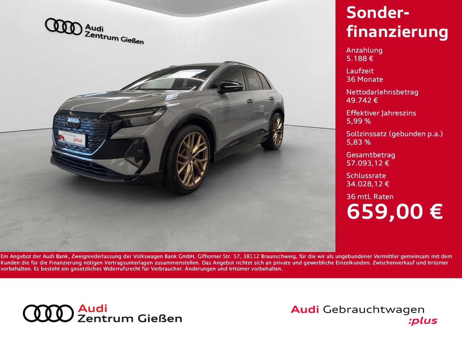 Audi Q4 e-tron 55 quattro S line edition Matrix-LED S imagem 2