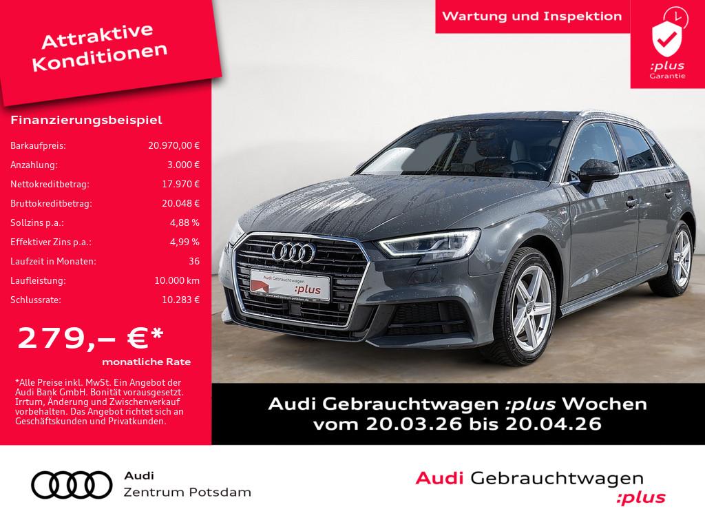 Audi A3 Sportback S line 1.5 TFSI LED NAVI GRA