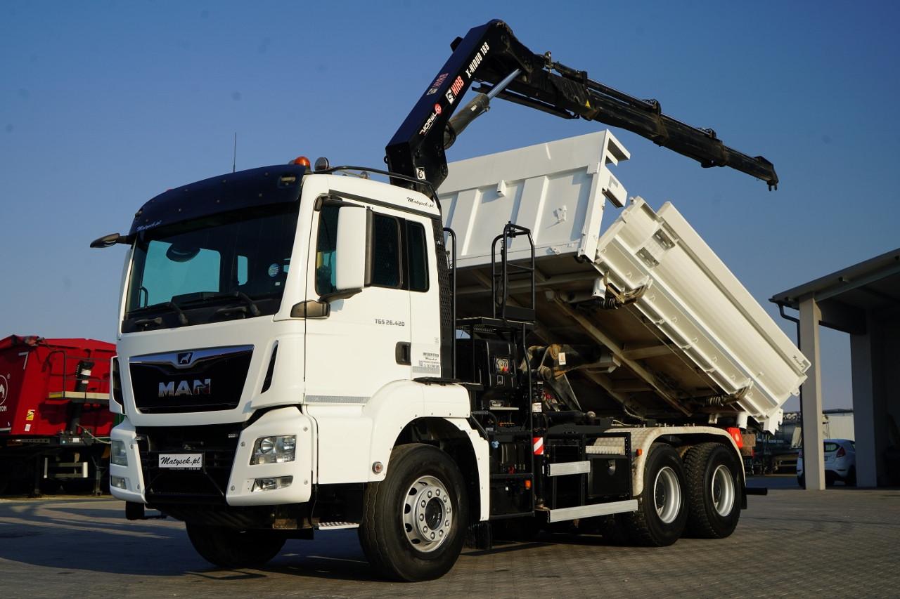 MAN TGS 26.420 / 6x4 / WYWROTKA 2 STRONNA / HYDROBUR