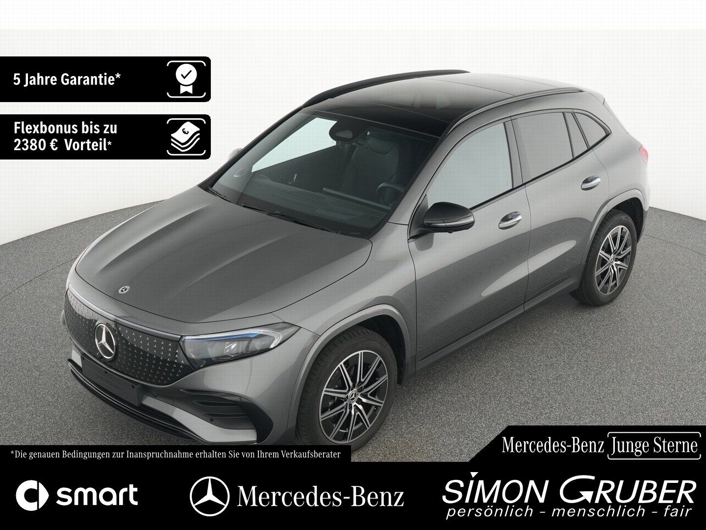 Fahrzeugabbildung Mercedes-Benz EQA 250+ AMG Night Pano Burm HUD Leder 360 AHK