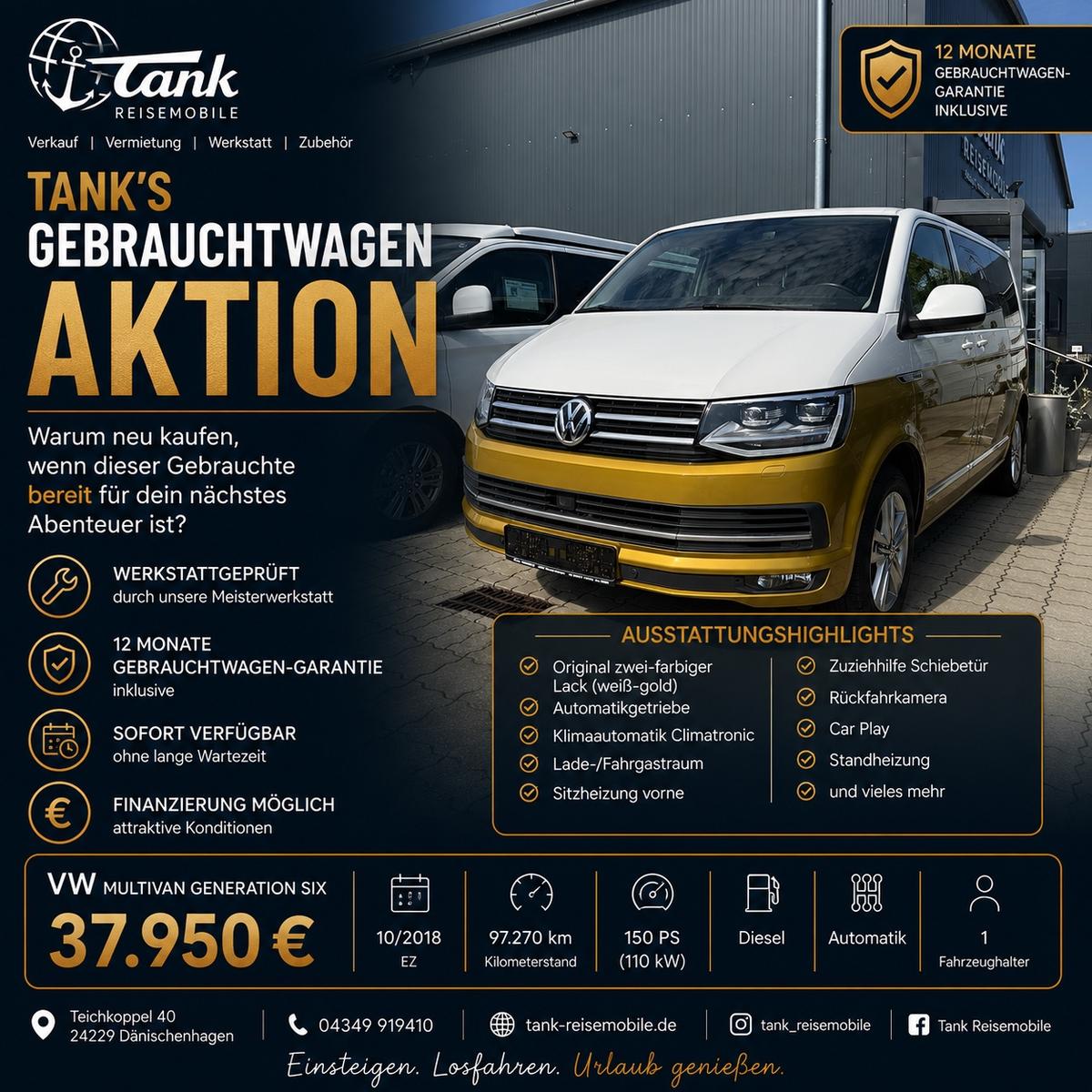 Volkswagen T6 Transporter Bus Multivan Generation Six