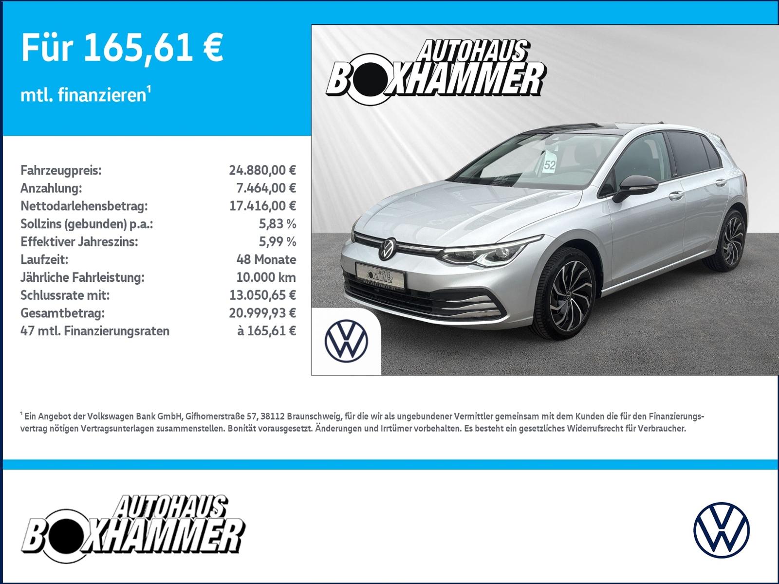 Volkswagen Golf VIII  2,0 TDI Active STAND.HEIZ+PANO.DACH+I