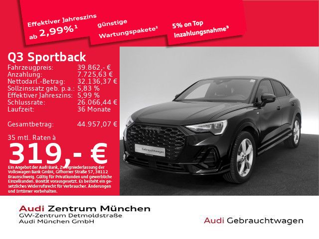 Audi Q3 Sportback 45 TFSI qu. S tronic S line ACC/AHK foto 1