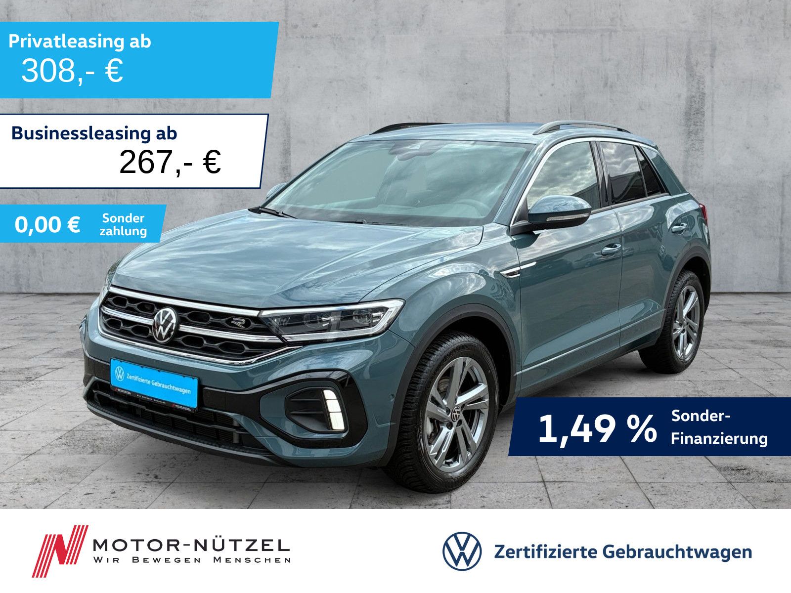 Volkswagen T-Roc 1.5 TSI R-LINE 5JG+LEDplus+NAV+AHK+ACC+DAB