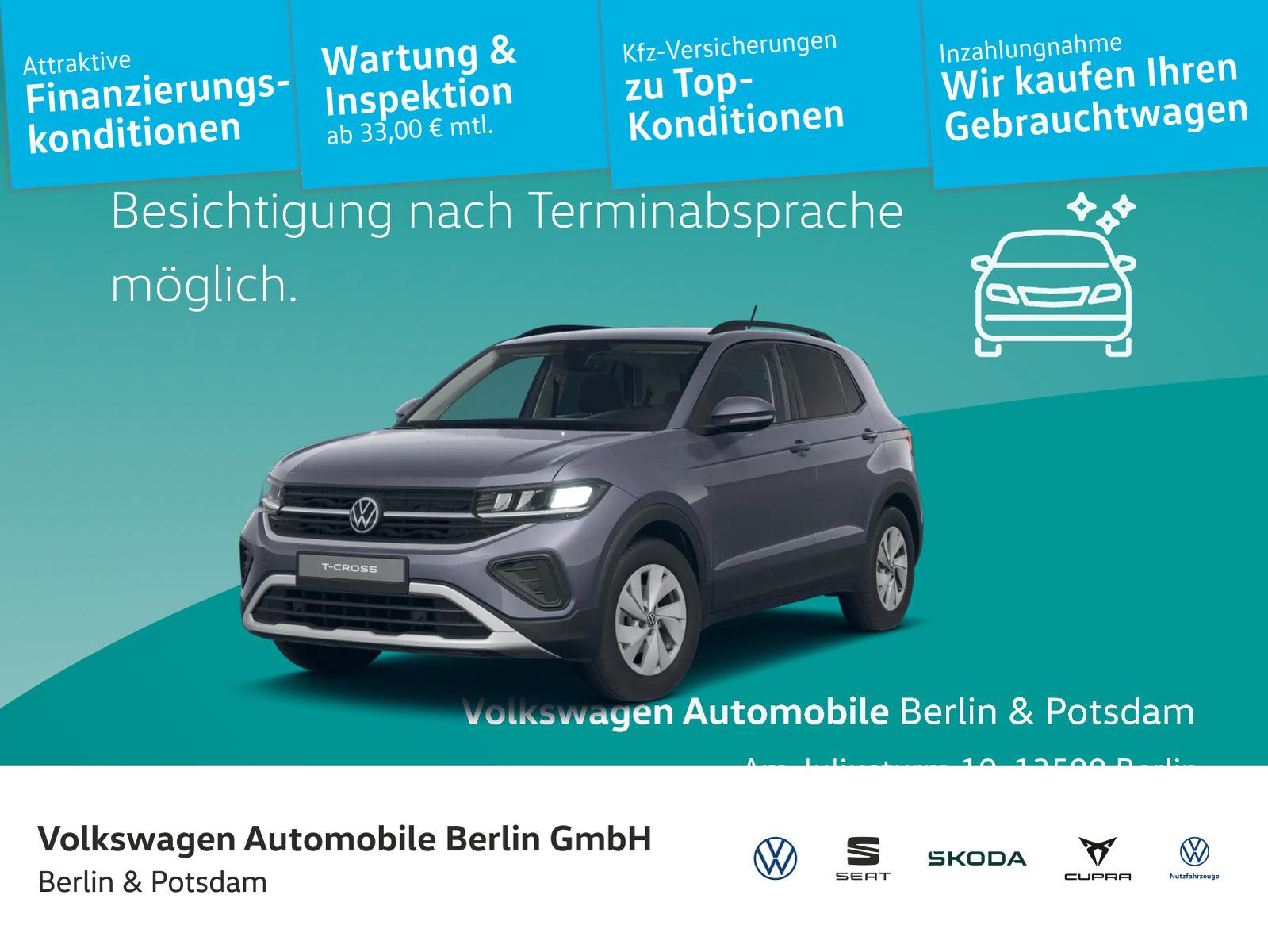 Volkswagen T-Cross 1.0 TSI Life DSG Navi ACC LED Connect
