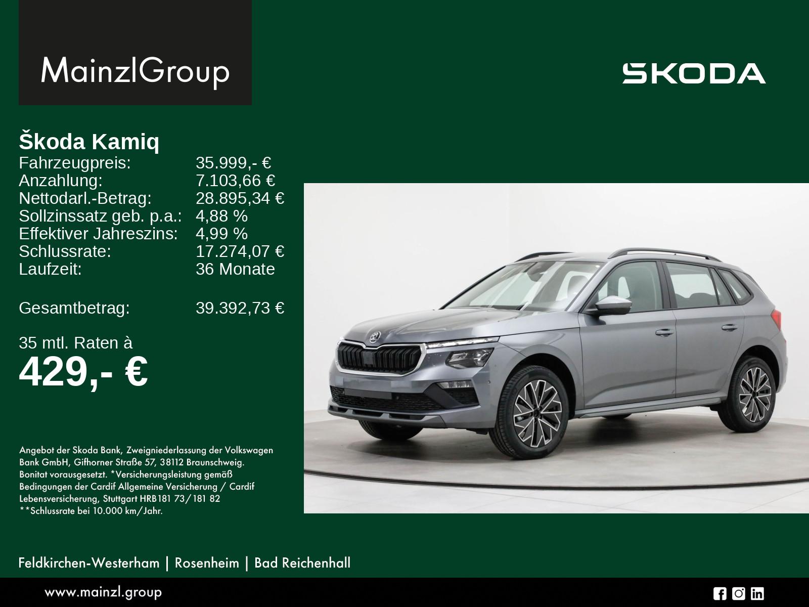Skoda Kamiq Balance 1,0 TSI 85 kW 7-Gang-DSG