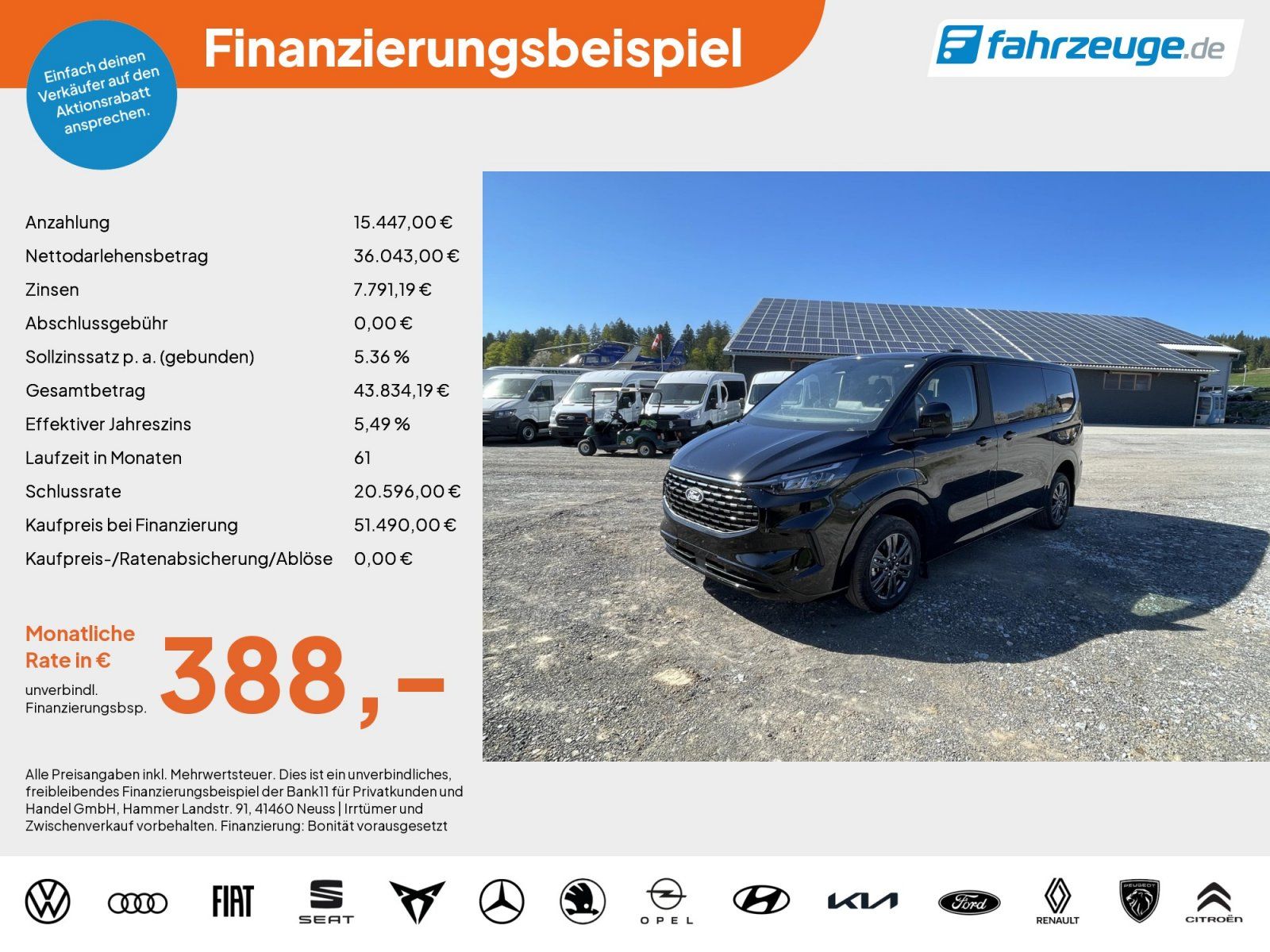 Ford Tourneo Custom 320 L1 AWD *KLIMA*SHZ*LED*KAM* imagem 2