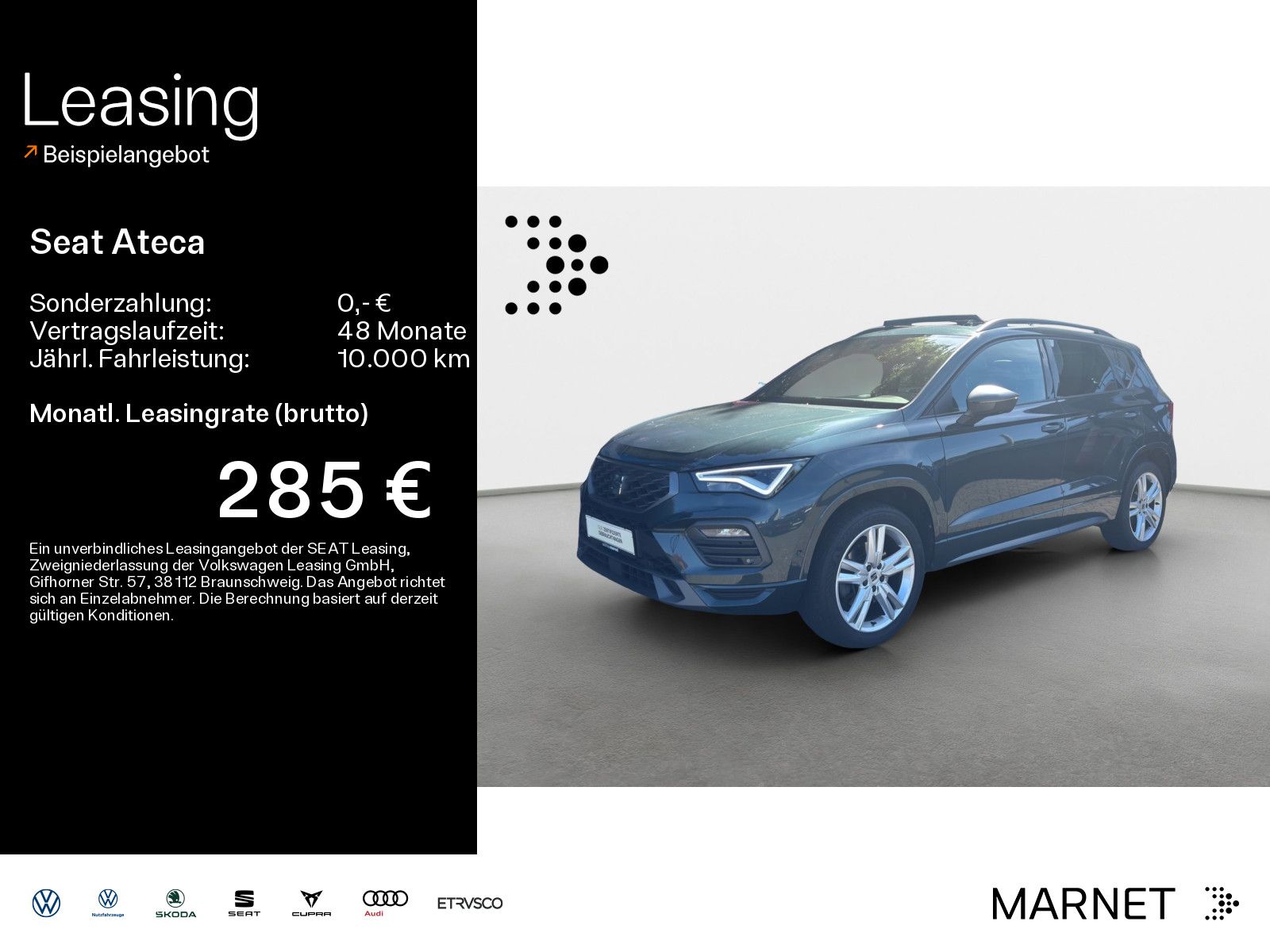 SEAT Ateca 2.0 TDI FR DSG Navi*AHK*Pano*Voll-LED*Keyl