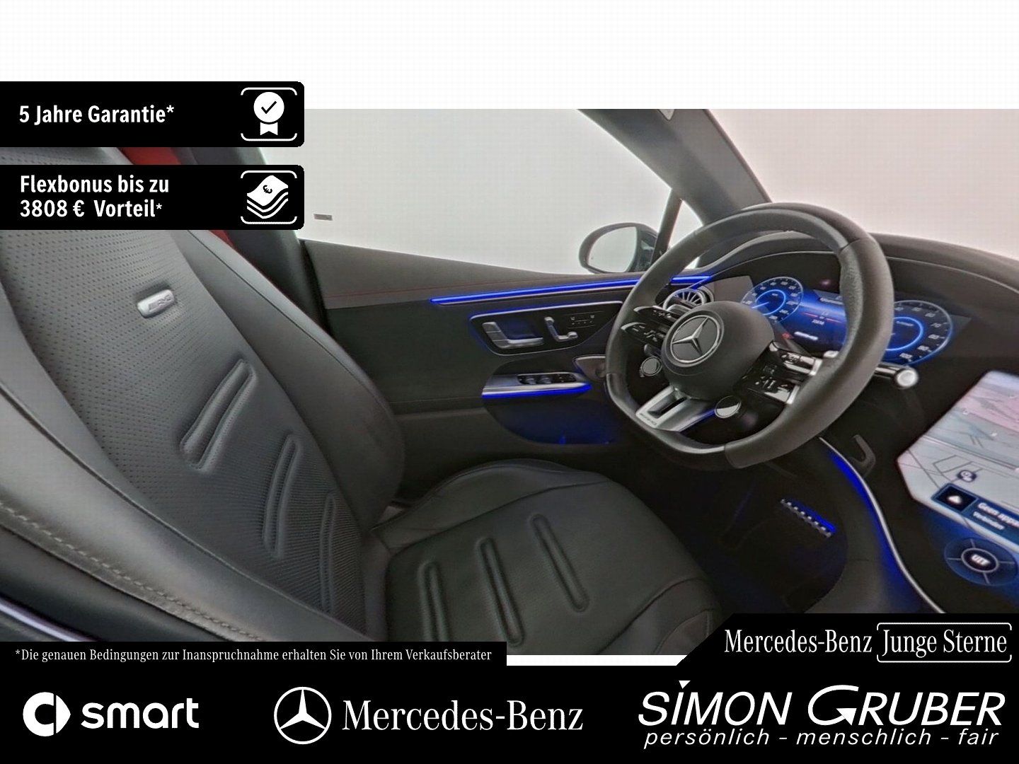 Fahrzeugabbildung Mercedes-Benz EQE 43 4M AMG Pano Hyper Burm Massage Sitzklima