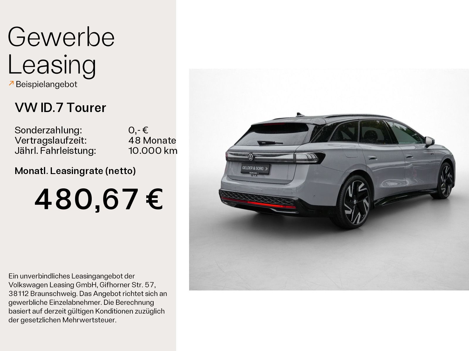 Volkswagen ID.7 Tourer GTX 520km/WLTP*4M*21Z*AHK*H&K*360° imagem 2