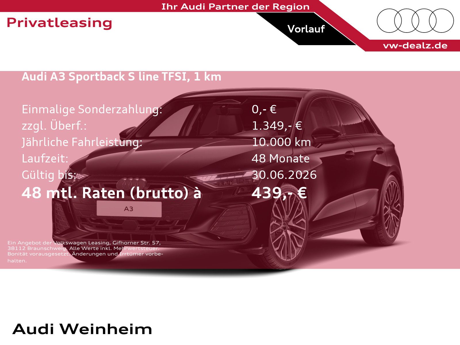 Audi A3 Sportback S-Line s-tronic Klima NAVI PDC LED