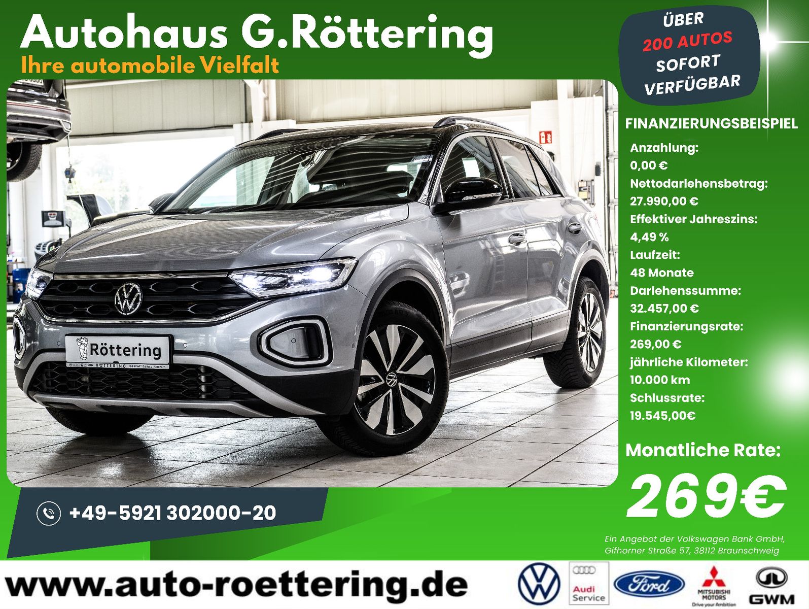 Fahrzeugabbildung Volkswagen T-Roc Goal+LED+AHK+GJR+NAVI+SHZ+AHK+ACC+