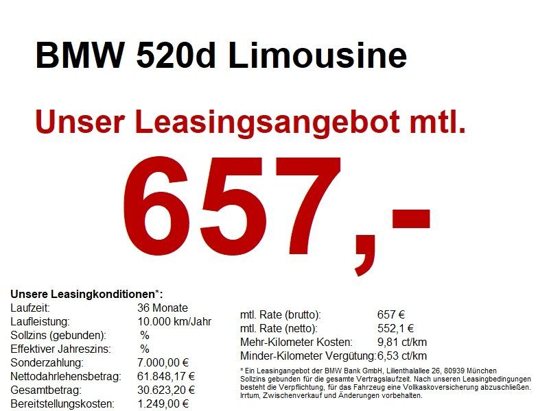 BMW 520d Limousine M Sportpaket