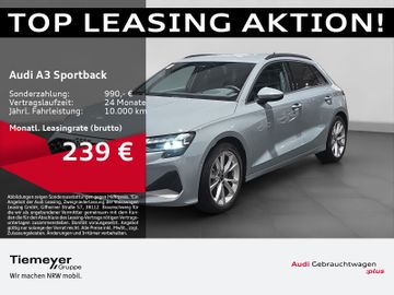 Audi Leasingangebot: Audi A3 Sportback 30 TFSI ADVANCED HuD SONOS KAMERA A