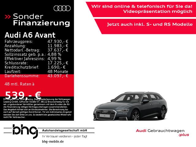 Audi A6 Avant 50 TDI quattro design HUD Virtual Pano