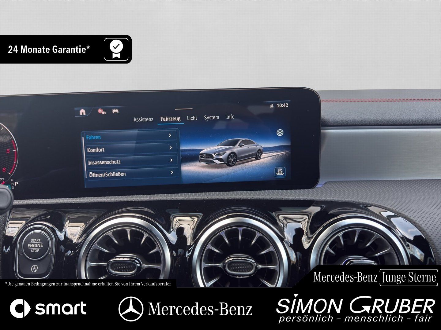 Fahrzeugabbildung Mercedes-Benz CLA 220 d AMG Night Pano Burm MBeam KeyGo 19Zoll