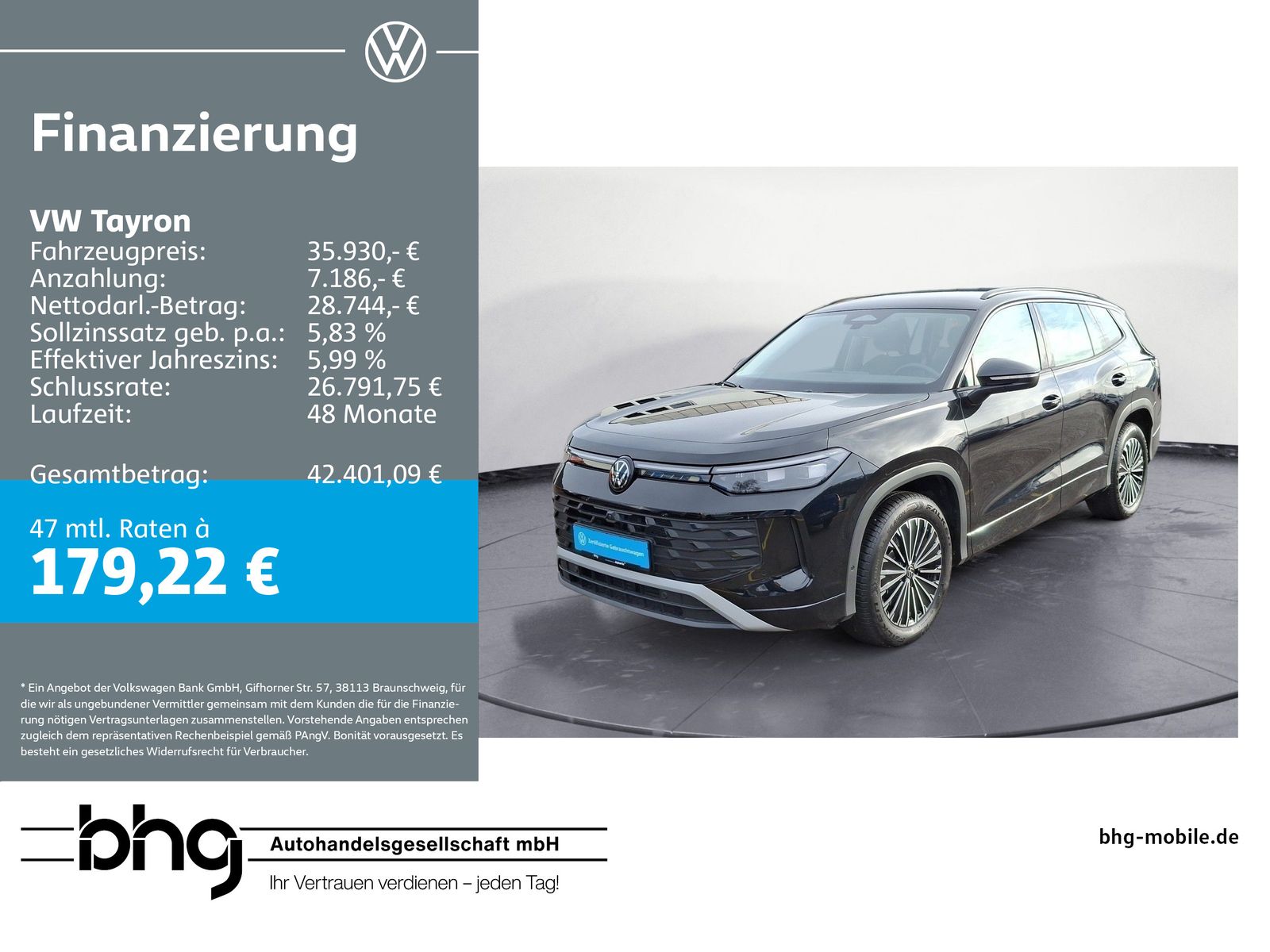 Volkswagen Tayron Life 1,5 eTSI OPF DSG Sitzheizung