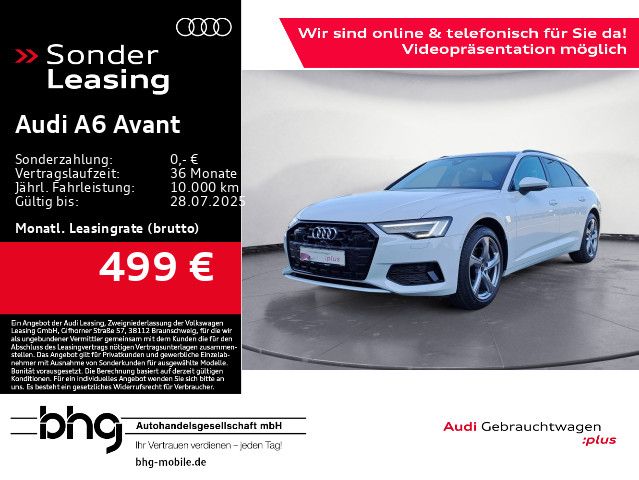 Audi A6 Avant 45 TFSI Leder AHK Matrix HUD Pano Keyle