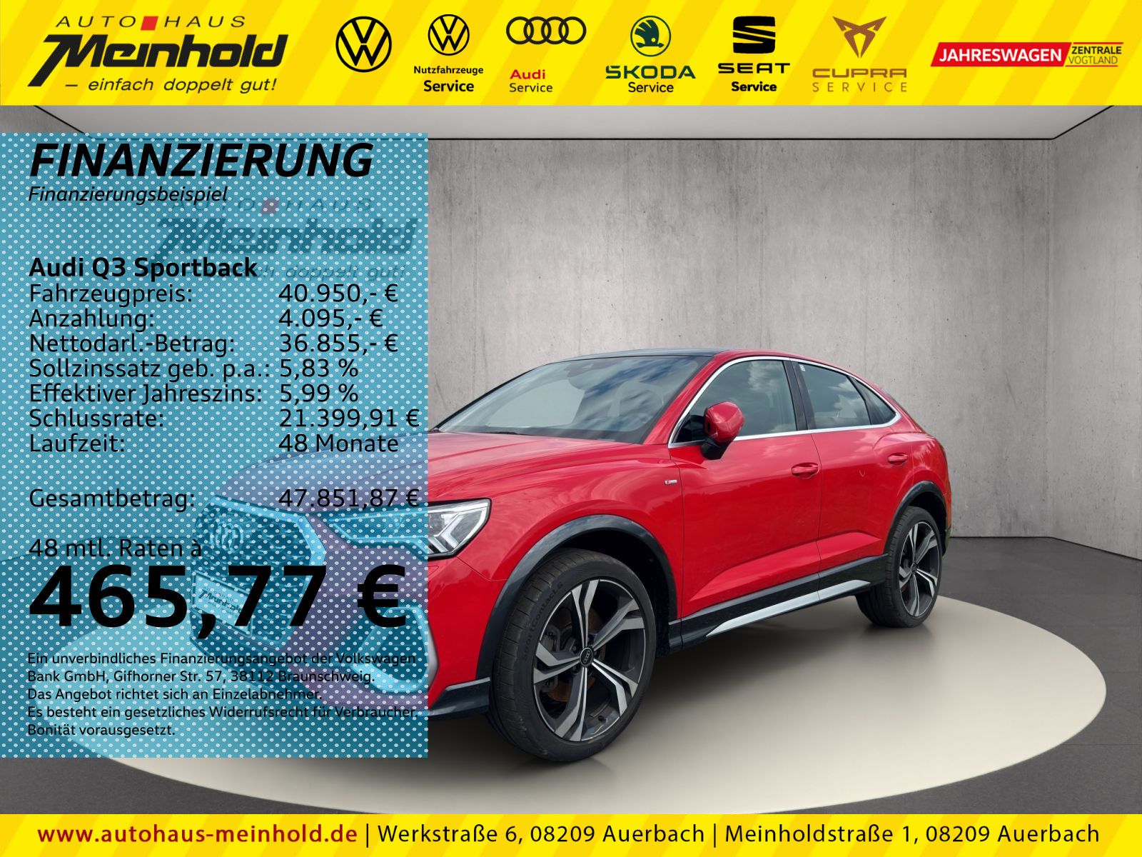 Audi Q3 Sportback S line 40 TDI quattro S tronic, ACC foto 1