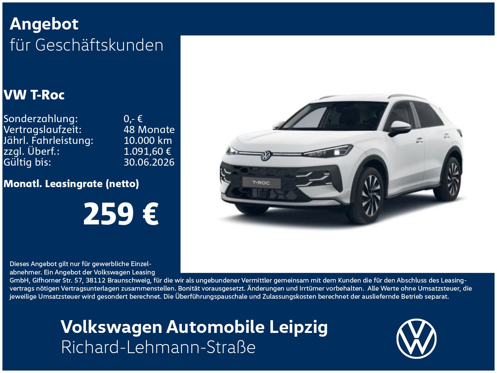 Volkswagen T-Roc Style 1.5 eTSI 110 kW Preisvorteil